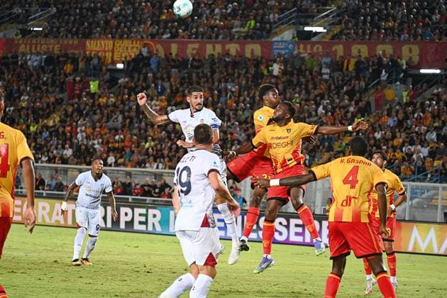 CALCIO - Serie A - US Lecce vs Cagliari Calcio Alessandro Deiola (Cagliari Calcio) in action during US Lecce vs Cagliari Calcio, Italian soccer Serie A match in Lecce, Italy, September 19 2025 Lecce Italy  Copyright: xIPAxSport ABACAx