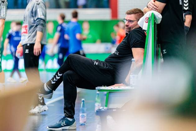 Aaron Ziercke GWD Minden, Coach GER, GWD Minden vs VfL Gummersbach, Handball, 1 Bundesliga, Matchday 5, Season 2025 2026, 19 09 2025 GER, GWD Minden vs VfL Gummersbach, Handball, 1 Bundesliga, Matchday 5, Season 2025 2026, 19 09 2025 Luebbecke Copyright: xEibner-Pressefoto JanxRollingerx EP_JSK
