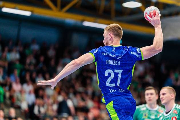Kristjan Horzen VfL Gummersbach, 27 in goal GER, GWD Minden vs VfL Gummersbach, Handball, 1 Bundesliga, Matchday 5, Season 2025 2026, 19 09 2025 GER, GWD Minden vs VfL Gummersbach, Handball, 1 Bundesliga, Matchday 5, Season 2025 2026, 19 09 2025 Luebbecke Copyright: xEibner-Pressefoto JanxRollingerx EP_JSK