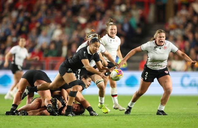 Risi Pouri-Lane of New Zealand New Zealand v Canada, Women s Rugby World Cup, Semi Final, Rugby Union, Ashton Gate, Bristol, UK - 19 Sep 2025Bristol Ashton Gate United Kingdom EDITORIAL USE ONLY No use with unauthorised audio, video, data, fixture lists, club league logos or live services. Online in-match use limited to 120 images, no video emulation. No use in betting, games or single club league player publications. Copyright: xKieranxMcManus Shutterstockx 15486947bf