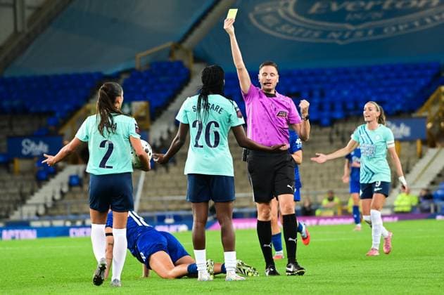 Everton vs London City Lionesses in the Barclays WSL at Goodison Park in Liverpool Featuring: Jana Fernandez, Wassa SangarÃ , Kosovari Asllani Where: Liverpool, United Kingdom When: 19 Sep 2025 Credit: Graham Finney Cover Images EDITORIAL USE ONLY. NOT FOR USE BY NEWSPAPERS BASED IN THE UK. Copyright: xx coverimg55106732