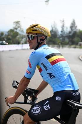 UCI 2025 Road World Championship, WM, Weltmeisterschaft Kigali 20 09 2025 KIGALI, RWANDA - SEPTEMBER 20 : Evenepoel Remco (BEL) during a training ride on the time trial track prior to the 92nd edition UCI Road World Championships on September 20, 2025 in Kigali, Rwanda, 20 09 2025 Kigali Rwanda  Copyright: xJanxDexMeuleneirx