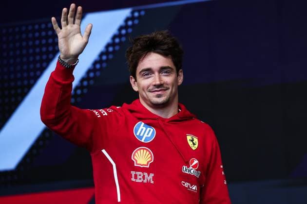 F1 - AZERBAIJAN GRAND PRIX 2025 LECLERC Charles (mco), Scuderia Ferrari SF-25, portrait during the 2025 Formula 1 Qatar Airways Azerbaijan Grand Prix, 17th round of the 2025 FIA Formula One World Championship, WM, Weltmeisterschaft from September 19 to 21, 2025 on the Baku City Circuit, in Baku, Azerbaijan - BakuAzerbaijan  Copyright: xEricxAlonsox
