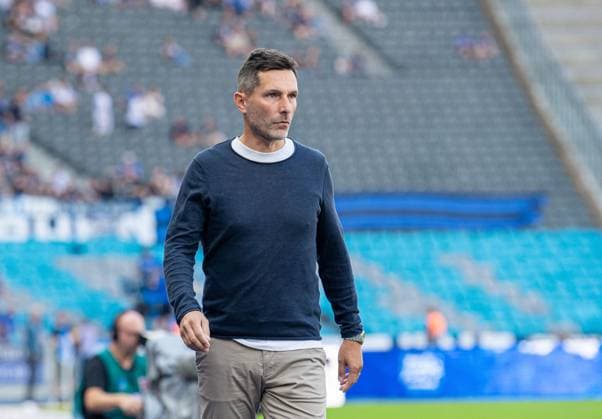 Soccer, Men, Season 2025 2026, 2 Bundesliga 6 Matchday , Hertha BSC SC Paderborn, Coach Stefan Leitl Hertha BSC , 20 09 2025, Copyright: xSebastianxRäppold MatthiasxKochx