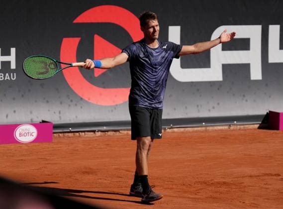 TENNIS - ATP, Tennis Herren Layjet Open BAD WALTERSDORF,AUSTRIA,20.SEP.25 - TENNIS - ATP Challenger Tour, Layjet Open. Image shows Jiri Barnat (CZE).  GEPAxpictures xMichaelxRiedler
