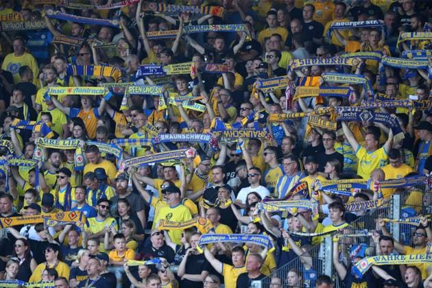 Braunschweig vs Elversberg, 2 BL Braunschweig, 20 09 2025, FOOTBALL Eintracht Braunschweig vs SV Elversberg, 2 BL, Season 2025 26 Eintracht Braunschweig Fans Braunschweig