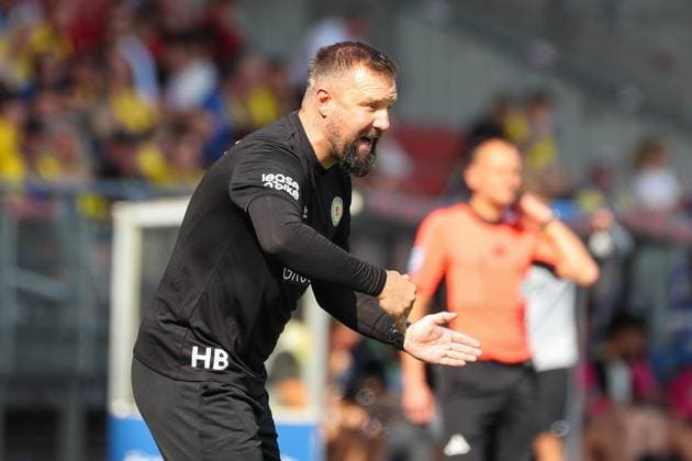 Braunschweig vs Elversberg, 2 BL Braunschweig, 20 09 2025, FOOTBALL Eintracht Braunschweig vs SV Elversberg, 2 BL, Season 2025 26 Head coach Heiner Backhaus Eintracht Braunschweig Braunschweig