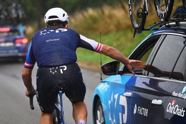 Super 8 Classic 2025 Cycling Race HAACHT, BELGIUM - SEPTEMBER 20 : during the 27th edition of Super 8 Classic an UCI ProSeries 1.Pro one day cycling road race for Men Elite of 198.9 km with start in Brakel and finish in Haacht on September 20, 2025 in Haacht, Belgium, 20 09 2025 ( Motordriver Rodrique Verfaillie - Haacht Belgium  Copyright: xGvgx