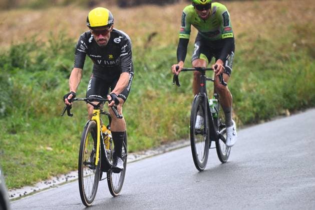 Super 8 Classic 2025 Cycling Race HAACHT, BELGIUM - SEPTEMBER 20 : Campenaerts Victor (BEL) of Team Visma - Lease a Bikeduring the 27th edition of Super 8 Classic an UCI ProSeries 1.Pro one day cycling road race for Men Elite of 198.9 km with start in Brakel and finish in Haacht on September 20, 2025 in Haacht, Belgium, 20 09 2025 ( Motordriver Rodrique Verfaillie - Haacht Belgium  Copyright: xGvgx