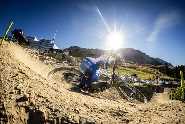 Whoop UCI Mountainbikeworldcup Downhill Lenzerheide Dakot Norton at Whoop UCI Mountainbikeworldcup Downhill Lenzerheide, 20 09 2025,in Lenzerheide,SUI Photo Sebastian Sternemannat Whoop UCI Mountainbikeworldcup Downhill Lenzerheide, 20 09 2025,in Lenzerheide,SUI Photo Sebastian Sternemann