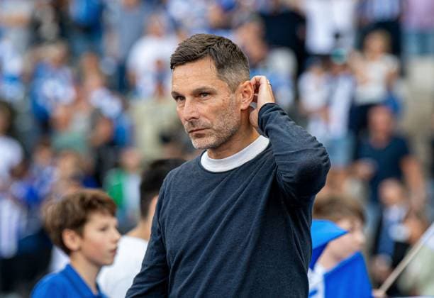 Soccer, Men, Season 2025 2026, 2 Bundesliga 6 Matchday , Hertha BSC SC Paderborn, Coach Stefan Leitl Hertha BSC , 20 09 2025, Copyright: xSebastianxRäppold MatthiasxKochx