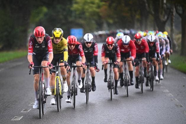 Super 8 Classic 2025 Cycling Race HAACHT, BELGIUM - SEPTEMBER 20 : rider of Lotto during the 27th edition of Super 8 Classic an UCI ProSeries 1.Pro one day cycling road race for Men Elite of 198.9 km with start in Brakel and finish in Haacht on September 20, 2025 in Haacht, Belgium, 20 09 2025 ( Motordriver Rodrique Verfaillie - Haacht Belgium  Copyright: xGvgx