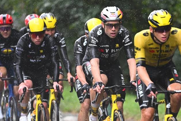 Super 8 Classic 2025 Cycling Race HAACHT, BELGIUM - SEPTEMBER 20 : Van Aert Wout (BEL) of Team Visma - Lease a Bike during the 27th edition of Super 8 Classic an UCI ProSeries 1.Pro one day cycling road race for Men Elite of 198.9 km with start in Brakel and finish in Haacht on September 20, 2025 in Haacht, Belgium, 20 09 2025 ( Motordriver Rodrique Verfaillie - Haacht Belgium  Copyright: xGvgx