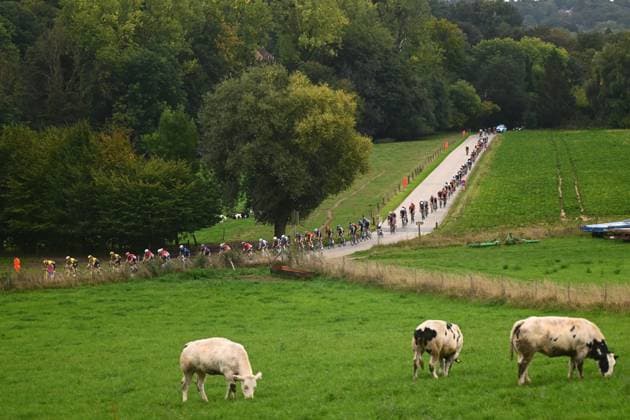 Super 8 Classic 2025 Cycling Race HAACHT, BELGIUM - SEPTEMBER 20 : Illustration picture during the 27th edition of Super 8 Classic an UCI ProSeries 1.Pro one day cycling road race for Men Elite of 198.9 km with start in Brakel and finish in Haacht on September 20, 2025 in Haacht, Belgium, 20 09 2025 ( Motordriver Rodrique Verfaillie - Haacht Belgium  Copyright: xGvgx