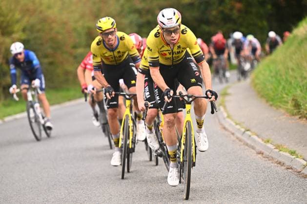 Super 8 Classic 2025 Cycling Race HAACHT, BELGIUM - SEPTEMBER 20 : Van Aert Wout (BEL) of Team Visma - Lease a Bike during the 27th edition of Super 8 Classic an UCI ProSeries 1.Pro one day cycling road race for Men Elite of 198.9 km with start in Brakel and finish in Haacht on September 20, 2025 in Haacht, Belgium, 20 09 2025 ( Motordriver Rodrique Verfaillie - Haacht Belgium  Copyright: xGvgx