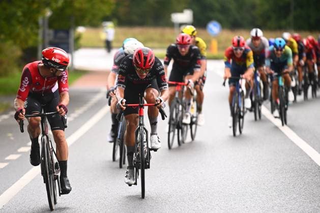 Super 8 Classic 2025 Cycling Race HAACHT, BELGIUM - SEPTEMBER 20 : rider of Tudor Pro Cycling Team during the 27th edition of Super 8 Classic an UCI ProSeries 1.Pro one day cycling road race for Men Elite of 198.9 km with start in Brakel and finish in Haacht on September 20, 2025 in Haacht, Belgium, 20 09 2025 ( Motordriver Rodrique Verfaillie - Haacht Belgium  Copyright: xGvgx