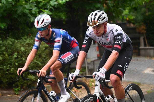 Super 8 Classic 2025 Cycling Race HAACHT, BELGIUM - SEPTEMBER 20 : rider of Uae Team Emirates during the 27th edition of Super 8 Classic an UCI ProSeries 1.Pro one day cycling road race for Men Elite of 198.9 km with start in Brakel and finish in Haacht on September 20, 2025 in Haacht, Belgium, 20 09 2025 ( Motordriver Rodrique Verfaillie - Haacht Belgium  Copyright: xGvgx