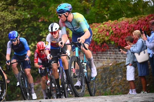 Super 8 Classic 2025 Cycling Race HAACHT, BELGIUM - SEPTEMBER 20 : rider of Astana Qazaqstan Team during the 27th edition of Super 8 Classic an UCI ProSeries 1.Pro one day cycling road race for Men Elite of 198.9 km with start in Brakel and finish in Haacht on September 20, 2025 in Haacht, Belgium, 20 09 2025 ( Motordriver Rodrique Verfaillie - Haacht Belgium  Copyright: xGvgx