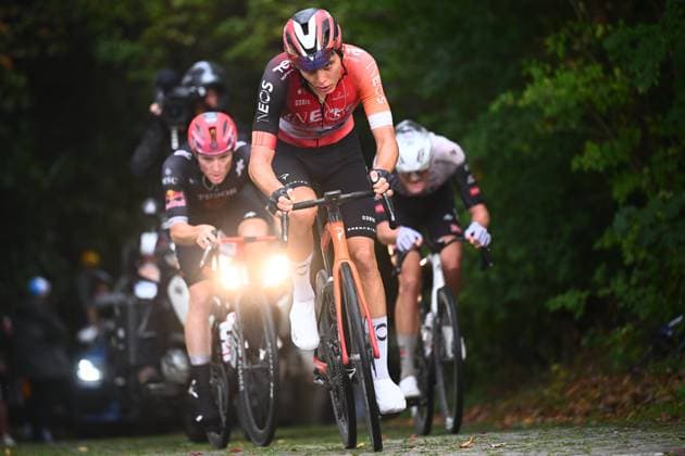 Super 8 Classic 2025 Cycling Race HAACHT, BELGIUM - SEPTEMBER 20 : Shmidt Artem (EST) of INEOS Grenadiers during the 27th edition of Super 8 Classic an UCI ProSeries 1.Pro one day cycling road race for Men Elite of 198.9 km with start in Brakel and finish in Haacht on September 20, 2025 in Haacht, Belgium, 20 09 2025 ( Motordriver Rodrique Verfaillie - Haacht Belgium  Copyright: xGvgx