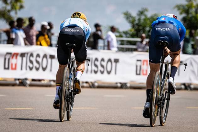 EVENEPOEL Remco UCI Road Cycling World Championships Kigali Rwanda 2025 EVENEPOEL Remco BEL Belgium ITT Training Recon Landscape horizontal Landscape Event Event UCI Road Cycling World Championships Kigali Rwanda 2025 Category Category Cycling Road Cycling World Championships Elite Men Location Location Africa Rwanda Kigali Start Kigali Finish Kigali Individual Time Trail ITT Distance km Date Date 20 09 2025 Saturday Day 0