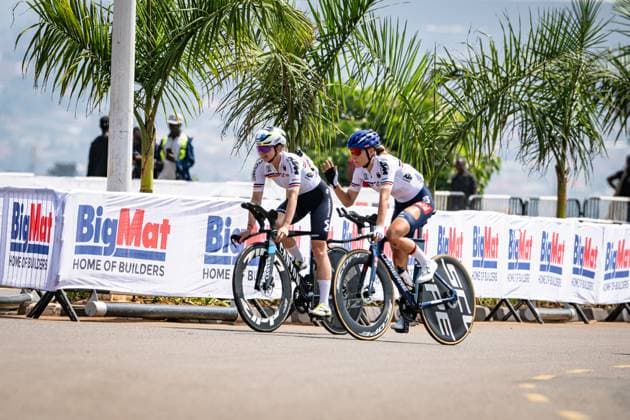 LIPPERT Liane, KOCH Franziska UCI Road Cycling World Championships Kigali Rwanda 2025 LIPPERT Liane KOCH Franziska GER Germany ITT Training Recon Landscape horizontal Landscape Event Event UCI Road Cycling World Championships Kigali Rwanda 2025 Category Category Cycling Road Cycling World Championships Elite Women Location Location Africa Rwanda Kigali Start Kigali Finish Kigali Individual Time Trail ITT Distance km Date Date 20 09 2025 Saturday Day 0