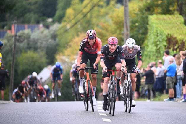 Super 8 Classic 2025 Cycling Race HAACHT, BELGIUM - SEPTEMBER 20 : Heming Miká (EST) of Tudor Pro Cycling Team during the 27th edition of Super 8 Classic an UCI ProSeries 1.Pro one day cycling road race for Men Elite of 198.9 km with start in Brakel and finish in Haacht on September 20, 2025 in Haacht, Belgium, 20 09 2025 ( Motordriver Rodrique Verfaillie - Haacht Belgium  Copyright: xGvgx
