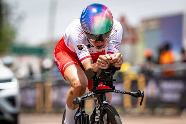 NIEWIADOMA Katarzyna Anna UCI Road Cycling World Championships Kigali Rwanda 2025 NIEWIADOMA Katarzyna Anna POL Poland ITT Training Recon Landscape horizontal Landscape Event Event UCI Road Cycling World Championships Kigali Rwanda 2025 Category Category Cycling Road Cycling World Championships Elite Women Location Location Africa Rwanda Kigali Start Kigali Finish Kigali Individual Time Trail ITT Distance km Date Date 20 09 2025 Saturday Day 0