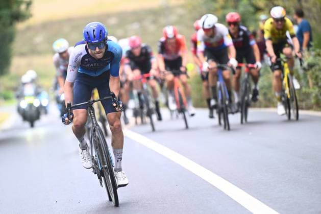 Super 8 Classic 2025 Cycling Race HAACHT, BELGIUM - SEPTEMBER 20 : Sheehan Riley (USA) of Israel - Premier Tech during the 27th edition of Super 8 Classic an UCI ProSeries 1.Pro one day cycling road race for Men Elite of 198.9 km with start in Brakel and finish in Haacht on September 20, 2025 in Haacht, Belgium, 20 09 2025 ( Motordriver Rodrique Verfaillie - Haacht Belgium  Copyright: xGvgx