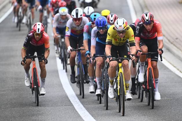 Super 8 Classic 2025 Cycling Race HAACHT, BELGIUM - SEPTEMBER 20 : Van Aert Wout (BEL) of Team Visma - Lease a Bike during the 27th edition of Super 8 Classic an UCI ProSeries 1.Pro one day cycling road race for Men Elite of 198.9 km with start in Brakel and finish in Haacht on September 20, 2025 in Haacht, Belgium, 20 09 2025 ( Motordriver Rodrique Verfaillie - Haacht Belgium  Copyright: xGvgx