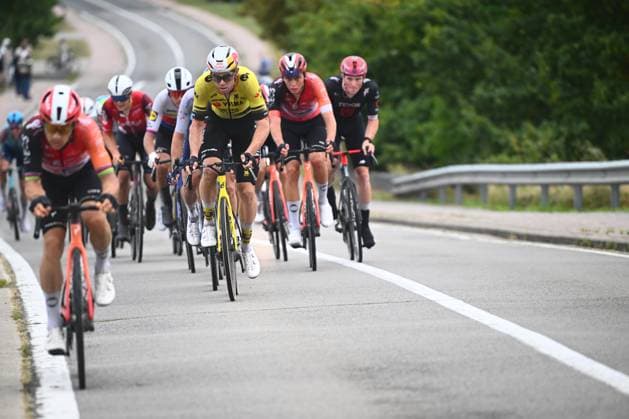 Super 8 Classic 2025 Cycling Race HAACHT, BELGIUM - SEPTEMBER 20 : Van Aert Wout (BEL) of Team Visma - Lease a Bike during the 27th edition of Super 8 Classic an UCI ProSeries 1.Pro one day cycling road race for Men Elite of 198.9 km with start in Brakel and finish in Haacht on September 20, 2025 in Haacht, Belgium, 20 09 2025 ( Motordriver Rodrique Verfaillie - Haacht Belgium  Copyright: xGvgx