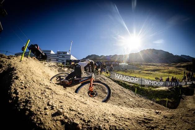 Whoop UCI Mountainbikeworldcup Downhill Lenzerheide HARTENSTERN Max CUBE FACTORY RACINGat Whoop UCI Mountainbikeworldcup Downhill Lenzerheide, 20 09 2025,in Lenzerheide,SUI Photo Sebastian Sternemann