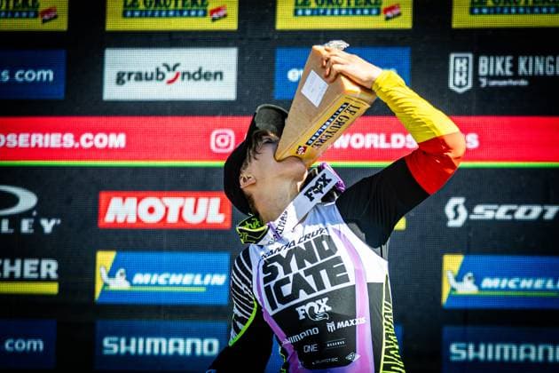 Whoop UCI Mountainbikeworldcup Downhill Lenzerheide HOFFMANN Nina SANTA CRUZ SYNDICATEat Whoop UCI Mountainbikeworldcup Downhill Lenzerheide, 20 09 2025,in Lenzerheide,SUI Photo Sebastian Sternemannat Whoop UCI Mountainbikeworldcup Downhill Lenzerheide, 20 09 2025,in Lenzerheide,SUI Photo Sebastian Sternemann