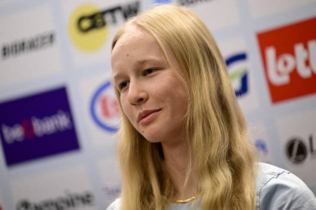 Belgian Laura Five pictured during a press conference, PK, Pressekonferenz before the cycling road World Championship, WM, Weltmeisterschaft in Kigali, Rwanda, Saturday 20 September 2025. The road world championships are taking place from 21 to 28 September. DIRKxWAEM  x134816556x