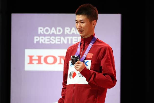 SEPTEMBER 20, 2025 - Athletics : World Athletics Championships Tokyo 2025 Men s 20km Race Walk Medal Ceremony at National Stadium in Tokyo, Japan.  aflo_304145747