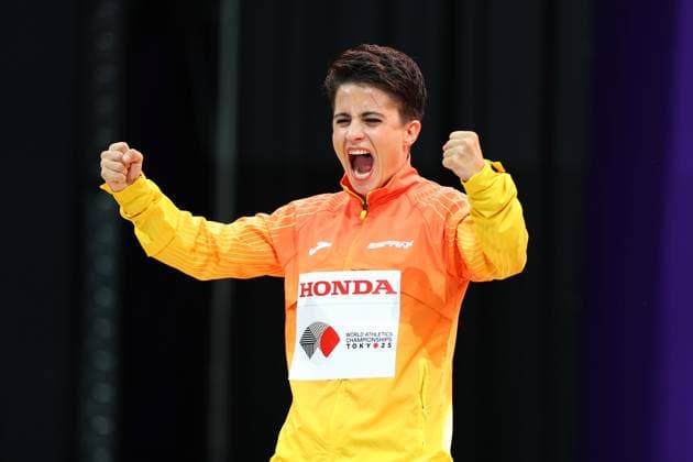 Maria Perez (ESP), SEPTEMBER 20, 2025 - Athletics : World Athletics Championships Tokyo 2025 Women s 20km Race Walk Medal Ceremony at National Stadium in Tokyo, Japan.  aflo_304145744