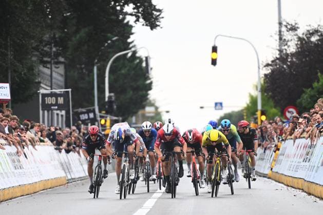 Super 8 Classic 2025 Cycling Race HAACHT, BELGIUM - SEPTEMBER 20 : De Lie Arnaud (BEL) of Lotto Cycling Team during the 27th edition of Super 8 Classic an UCI ProSeries 1.Pro one day cycling road race for Men Elite of 198.9 km with start in Brakel and finish in Haacht on September 20, 2025 in Haacht, Belgium, 20 09 2025 ( Motordriver Rodrique Verfaillie - Haacht Belgium  Copyright: xGvgx