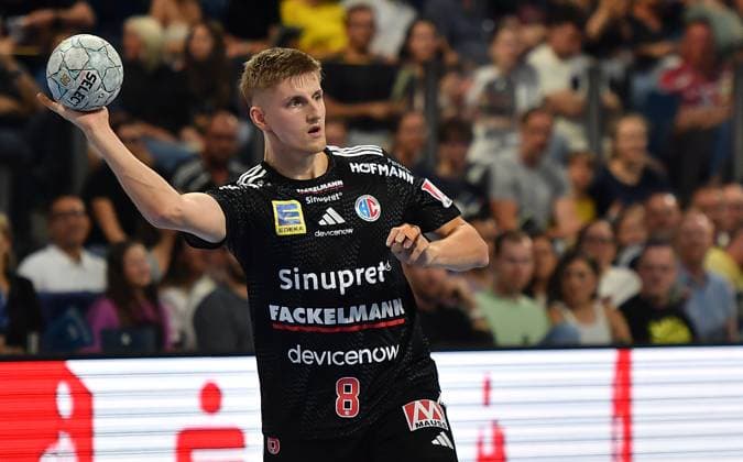 20 09 2025 Handball 1 Bundesliga DAIKIN HBL Season 2024 2025 5 Matchday HC Erlangen Metropolregion Nürnberg HCE SC Magdeburg OGo xogox Sander Andreassen Overjordet 8, HC Erlangen HCE