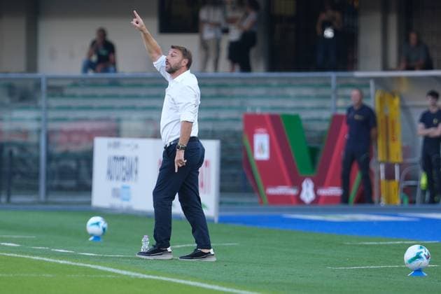 Photo: IPP Roberto Tommasini verona 20-09-2025 campionato calcio serie A 2025-2026 hellas verona-juventus nella foto Paolo Zanetti allenatore hellas Verona italy Italy ITALY  Copyright: xR4924_italyphotopressx