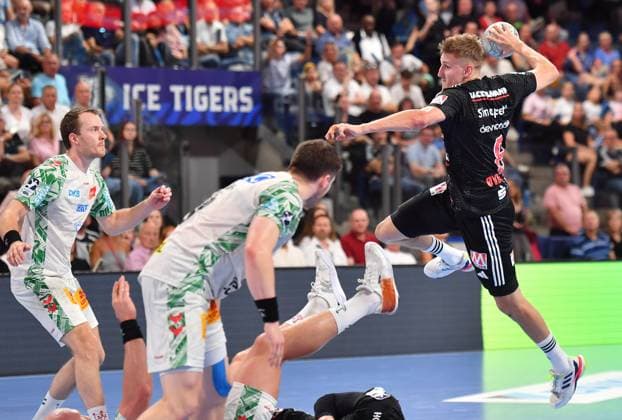 20 09 2025 Handball 1 Bundesliga DAIKIN HBL Season 2024 2025 5 Matchday HC Erlangen Metropolregion Nürnberg HCE SC Magdeburg OGo xogox Sander Andreassen Overjordet 8, HC Erlangen HCE