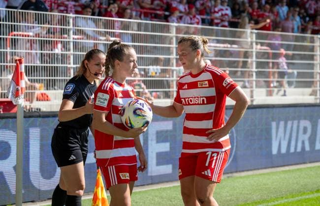 Soccer, Women, Season 2025 2026, Google Pixel Women Bundesliga 3 Matchday , 1 FC Union Berlin SGS Essen 2 0 , v l Lisa Heiseler 1 Women 1 FC Union , Dina Orschmann 1 Women 1 FC Union , 20 09 2025, Copyright: xMatthiasxKochx