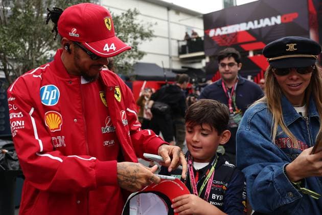 F1 Grand Prix Of Azerbaijan 2025 Qualifying Lewis Hamilton of Ferrari before the qualifying ahead of the Formula 1 Grand Prix of Azerbaijan at Baku City Circuit in Baku, Azerbaijan on September 20, 2025. Baku Azerbaijan  Copyright: xJakubxPorzyckix originalFilename:porzycki-f1grandp250920_npDyA.jpg