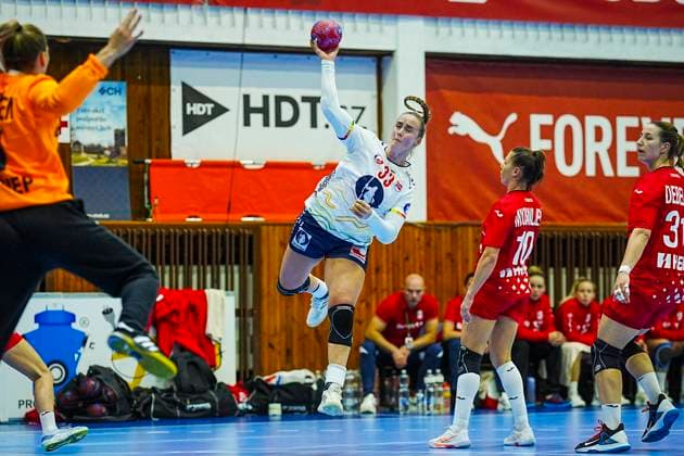 Women s Handball World Cup Qualifiers Croatia Norway Cheb, Czech Republic 20250920 Norway s Thale Rushfeldt Deila during the women s handball friendly match between Croatia and Norway at Sports hall TJ Lokomotiva Photo Terje Pedersen NTB Cheb Czech Republic EDITORIAL USE ONLY RESTRICTED USE FOR BETTING COMPANIES  Copyright: xTerjexPedersenx xNTBx