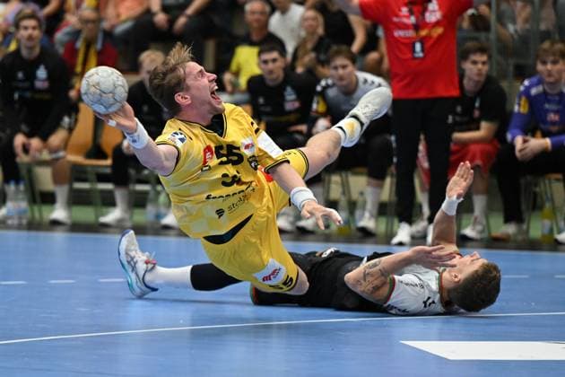 Germany, Handball, 2 Bundesliga, 4 Matchday, 2025 2026, HSG Krefeld Niederrhein vs TuSEM Essen, 20 09 2025, Glockenspitzhalle, Krefeld, Germany, Niklas Ingenpaß HSG Krefeld Niederrhein, 55 Copyright: xMarkusxVerwimpx