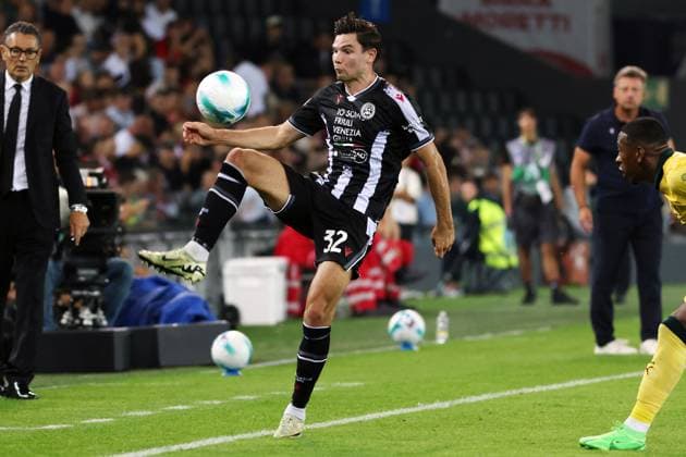 Udinese s Jurgen Ekkelenkamp during the Serie A soccer match between Udinese and Milan at the Bluenergy Stadium in Udine, north east Italy - Saturday, September 20,2026 - soccer  Copyright: xAndreaxBressanutti LaPressex