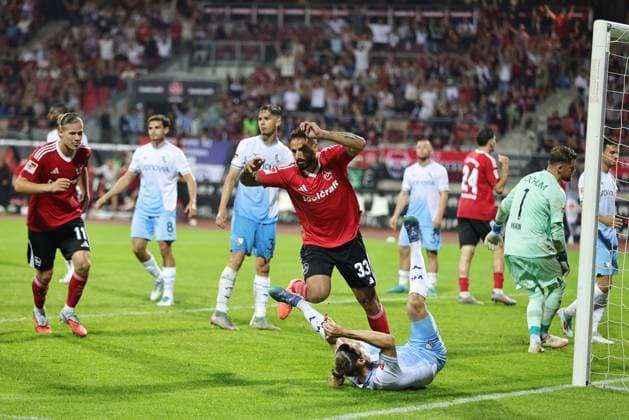 Adriano Grimaldo, FCN, after the 2 1 in the first round match of the 2025 2026 season between 1 FC Nuremberg and Vfl Bochum 2 1 in Nuremberg 20 09 2025