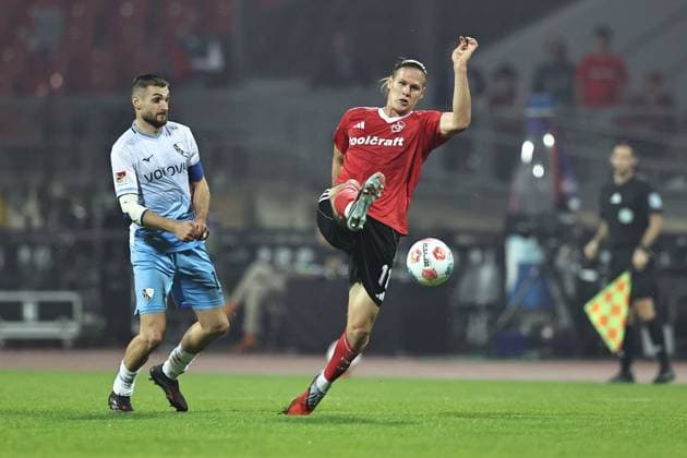 Artyom Stepanov, FCN, in the first round match of the 2025 2026 season between 1 FC Nuremberg and Vfl Bochum 2 1 in Nuremberg 20 09 2025