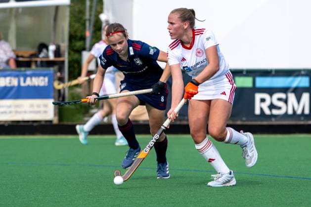 Field Hockey, Bremer HC vs Düsseldorfer HC 0 2, Women 1 Bundesliga, Season 2025 26 21 06 25 , Bremen, Germany, 1 Bundesliga Women Hockey Photo by Axel Kaste Lena Frerichs, 5 Bremer HC, Midfield Bremen Bremer Hockey Club e V Freie Hansestadt Bremen Germany BHC Damen - DHC 20.09.25 LR-0850