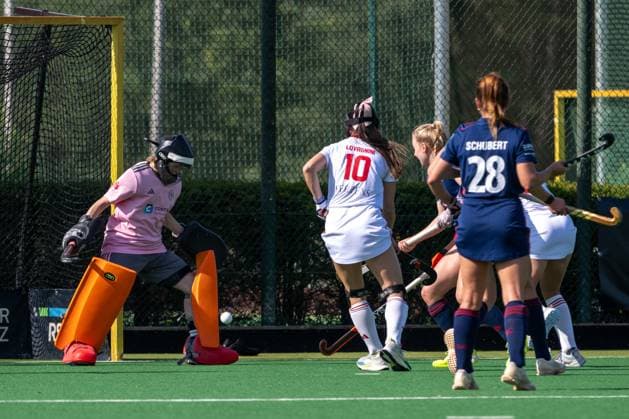 Field Hockey, Bremer HC vs Düsseldorfer HC 0 2, Women 1 Bundesliga, Season 2025 26 21 06 25 , Bremen, Germany, 1 Bundesliga Women Hockey Photo by Axel Kaste Bremen Bremer Hockey Club e V Freie Hansestadt Bremen Germany BHC Damen - DHC 20.09.25 LR-0343