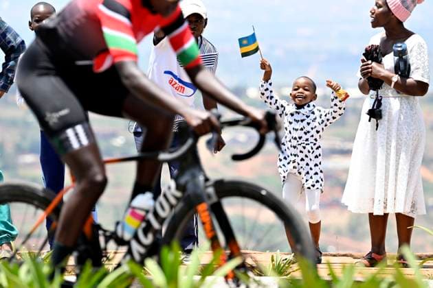 UCI 2025 Road World Championship, WM, Weltmeisterschaft Kigali 21 09 2025 KIGALI, RWANDA - SEPTEMBER 21 : illustration picture supporters during the Women Elite Individual Time Trial of the UCI Road World Championships 2025 92nd edition an UCI World Championships cycling race of 31.2 km with start in Kigali and finish in Kigali on September 21, 2025 in Kigali, Rwanda, 21 09 2025 Kigali Rwanda  Copyright: xJanxDexMeuleneirx