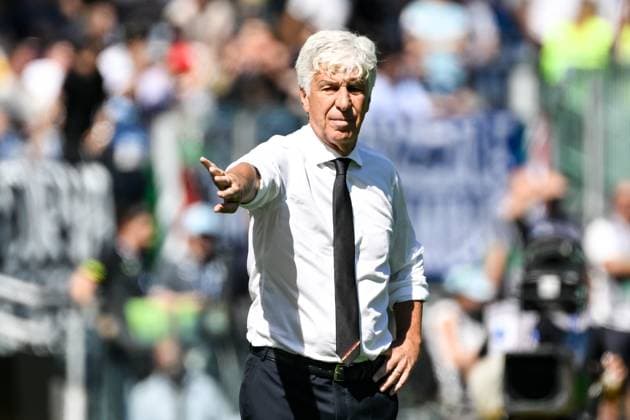 Gian Piero Gasperini, head coach of AS Roma reacts during the Serie A 2025 2026 football match between SS Laziio and AS Roma at Stadio Olimpico in Roma (Italy), September 21, 2025. andreaxstaccioli